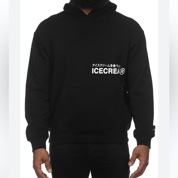 Icecream Black Hoodie